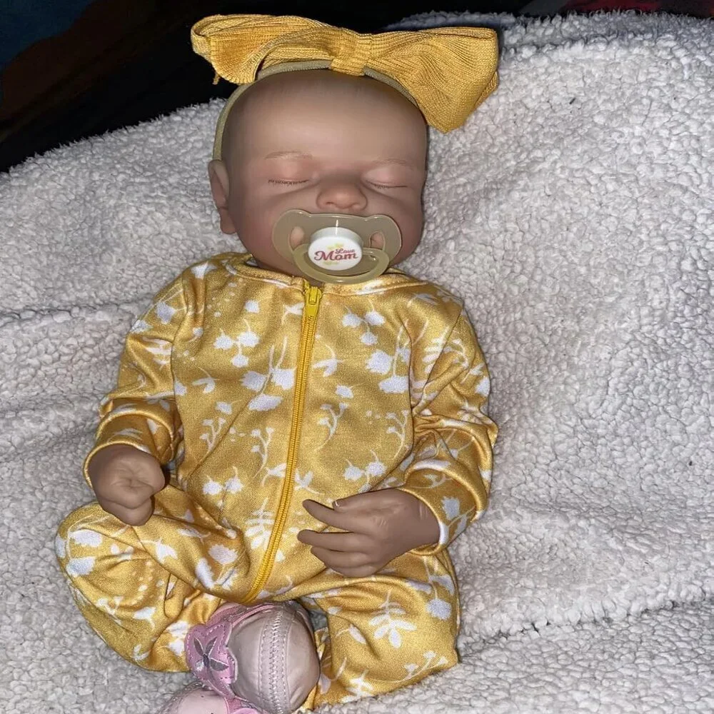 🆕20inch Full Body Silicone Vinyl Newborn Baby Poseable Limbs Levi Knit Girl